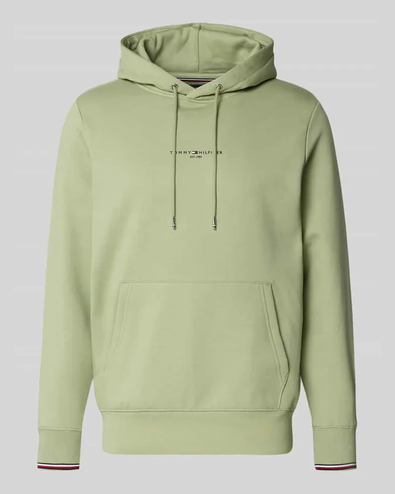 Tommy Hilfiger Regular Fit Hoodie aus Baumwoll-Mix Mint