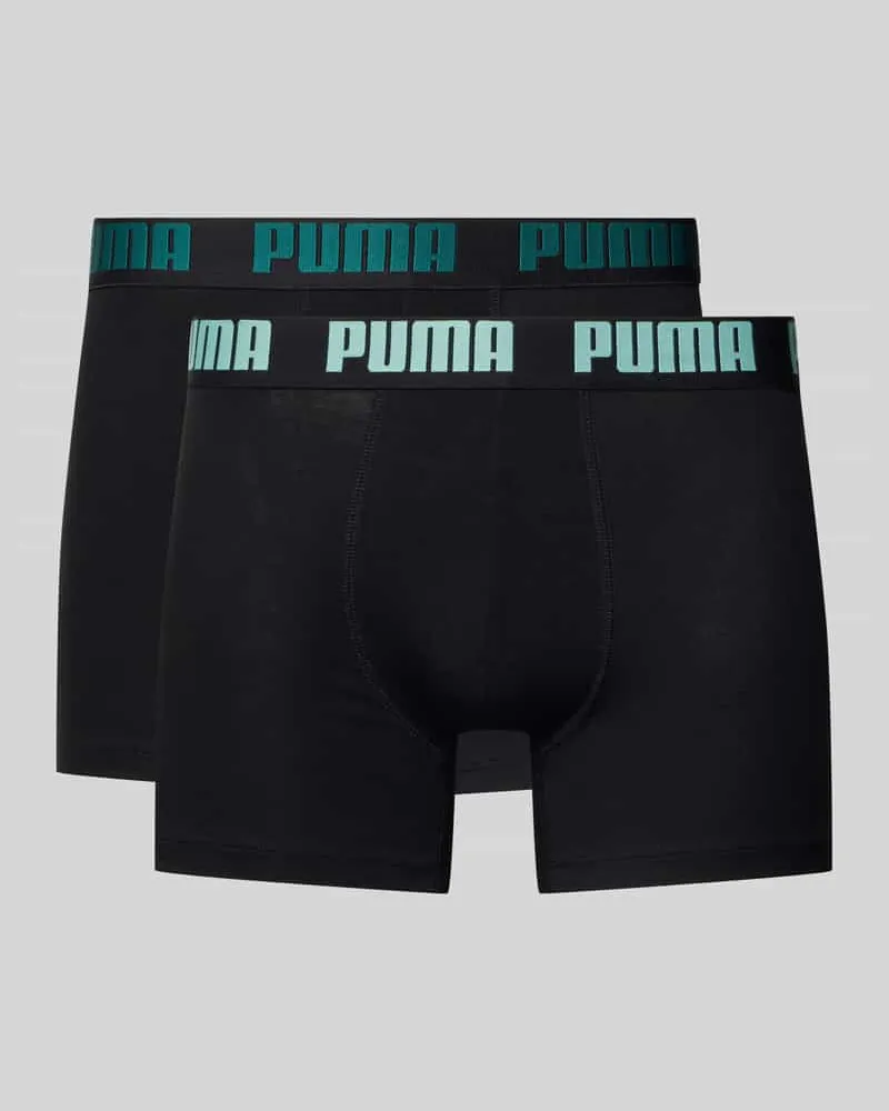 Puma Trunks aus Baumwoll-Mix im 2er-Pack Black