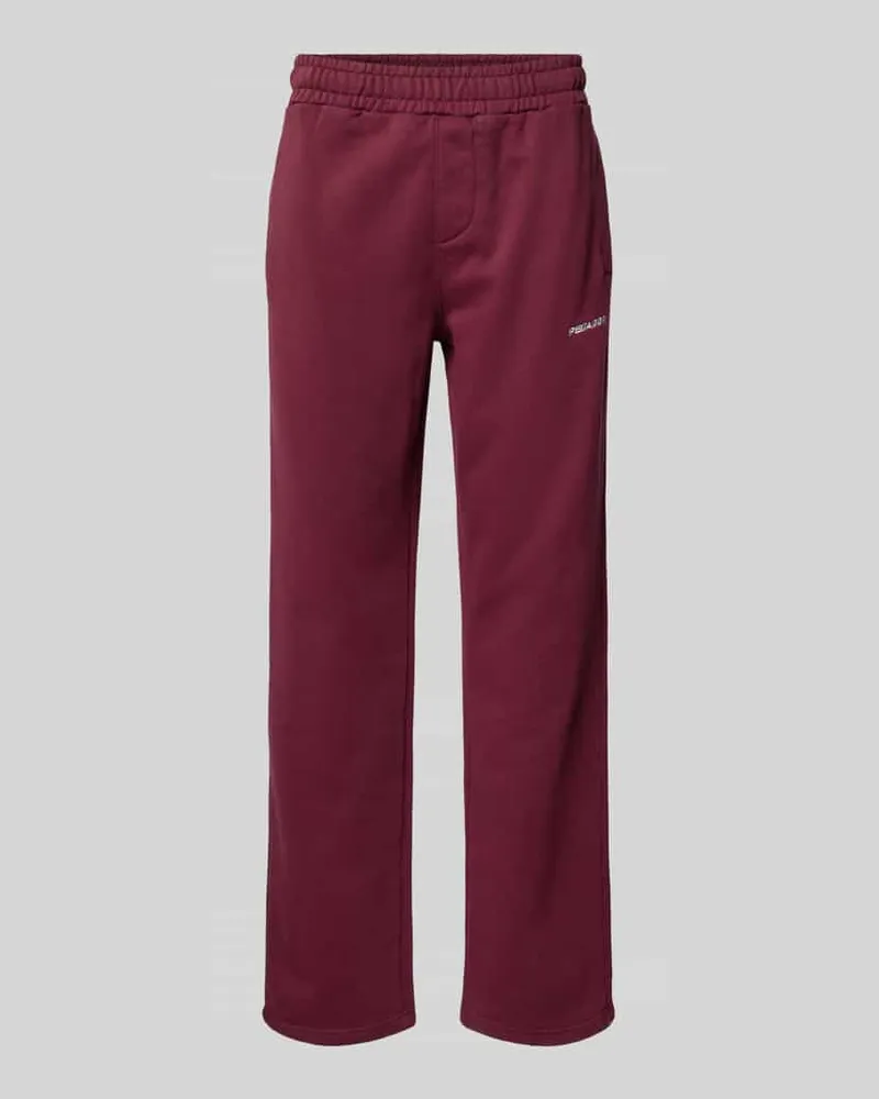 PEGADOR Sweatpants mit Logo-Stitching und Eingrifftaschen 