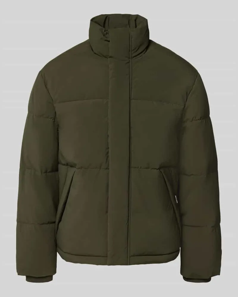 Jack & Jones Steppjacke mit verdecktem Reißverschluss Modell 'SOHO Oliv