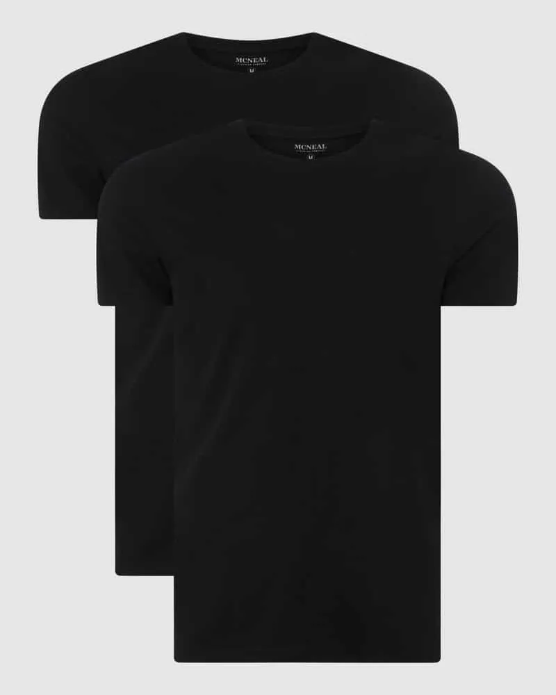 McNeal T-Shirt aus Baumwolle im 2er-Pack Black