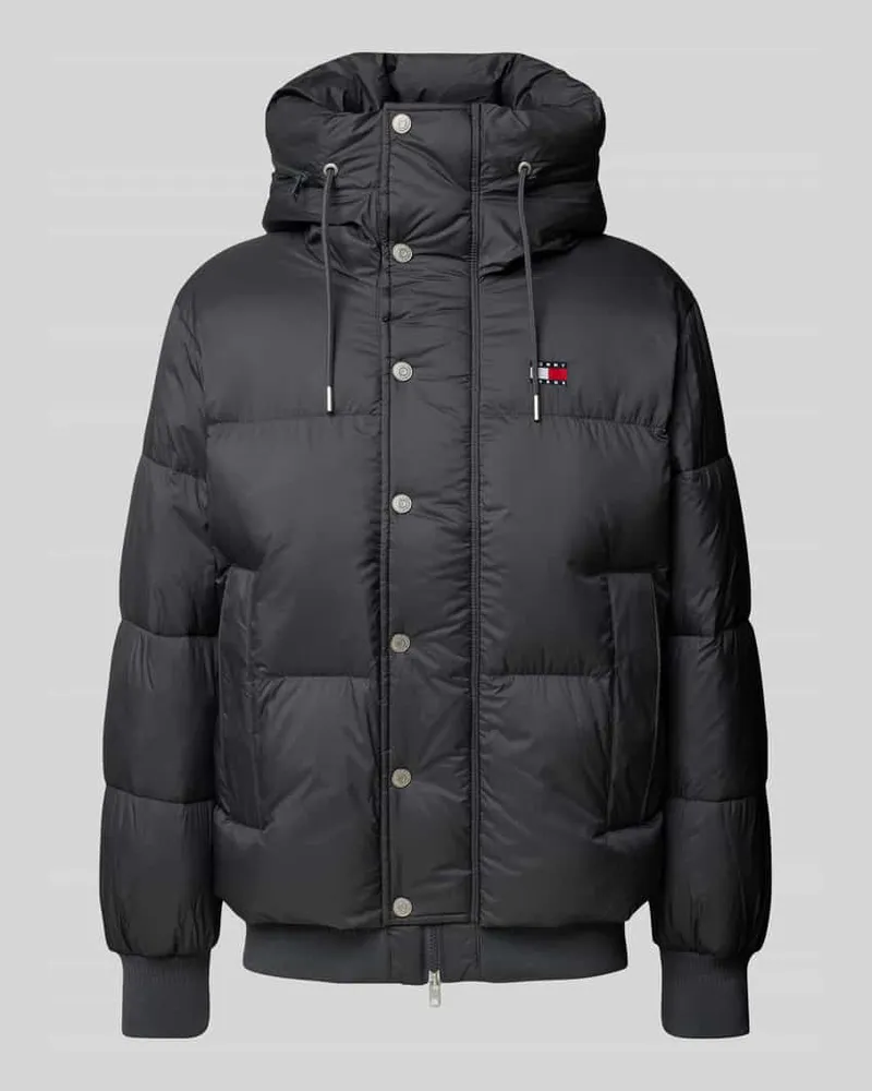 Tommy Hilfiger Steppjacke mit Label-Stitching Anthrazit