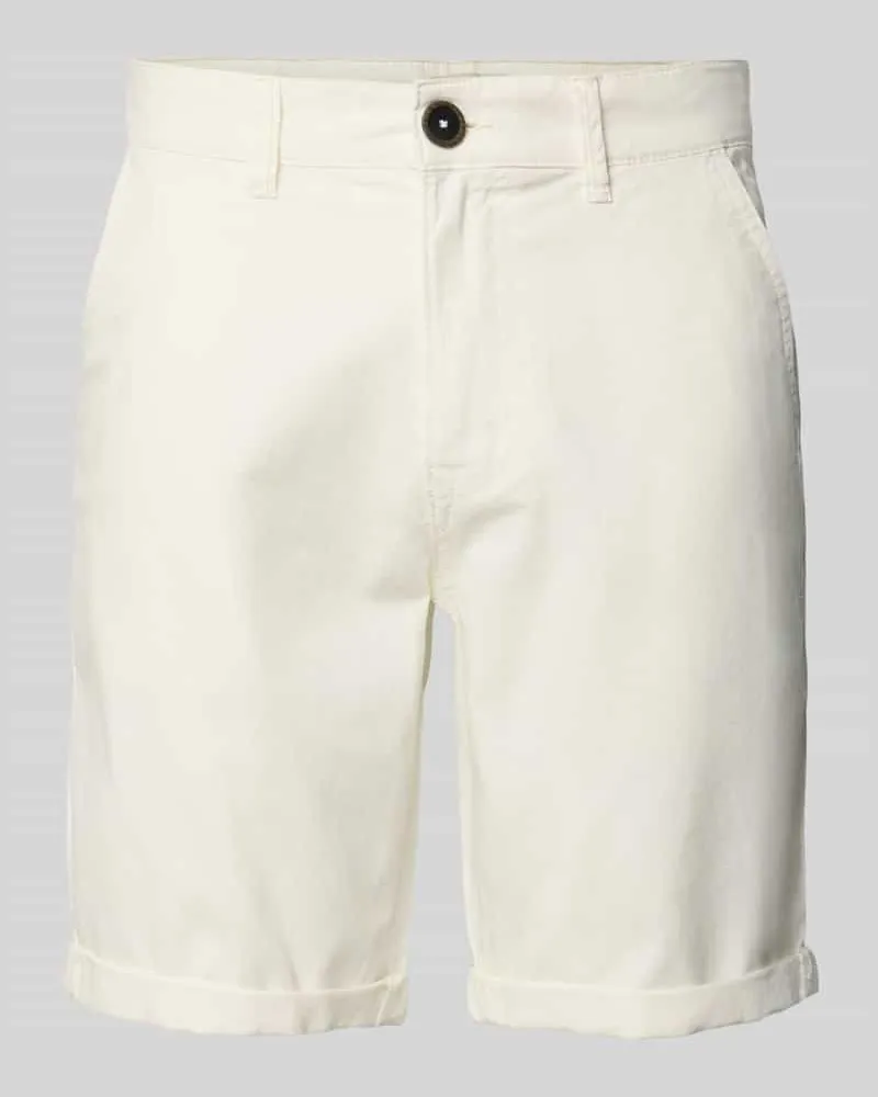 Blend Chino-Shorts aus Leinen-Mix 