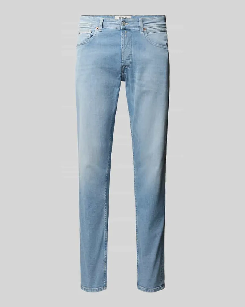 Replay Straight Fit Jeans im 5-Pocket-Design Modell 'GROVER 