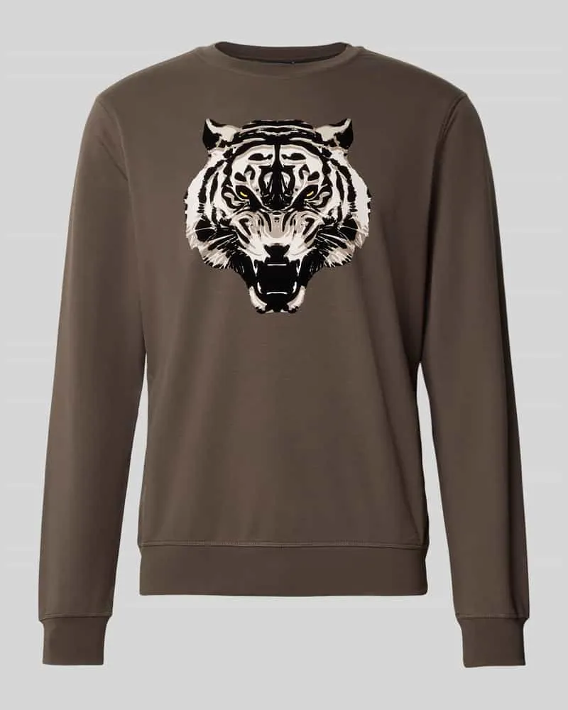 Antony Morato Regular Fit Sweatshirt mit Animal-Print 