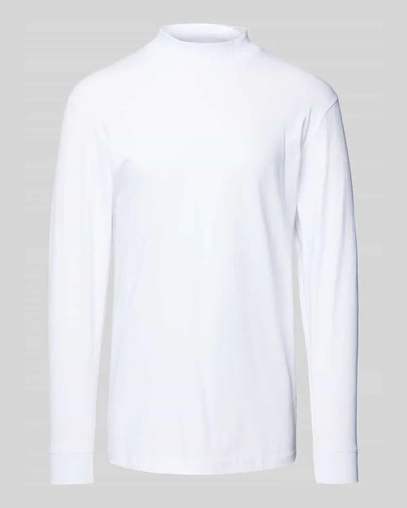Ragman Longsleeve mit gerippten Abschlüssen 