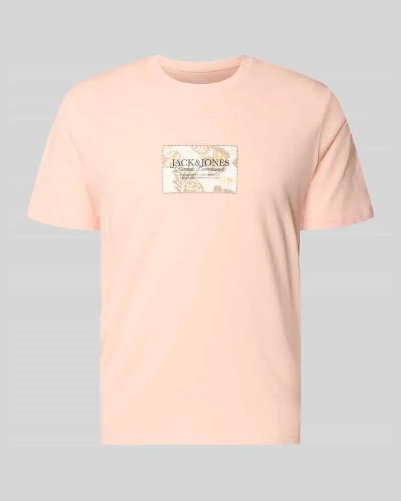 Jack & Jones T-Shirt mit Label-Print Apricot