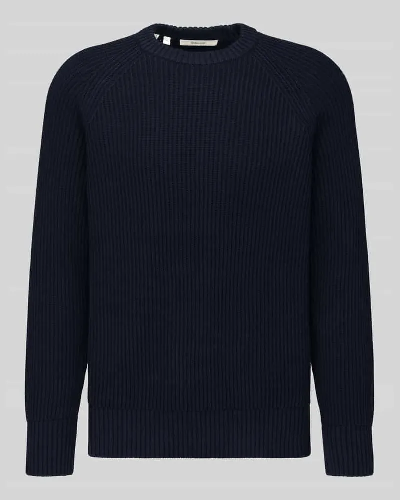 Selected Regular Fit Pullover aus reiner Baumwolle Modell 'BRAUN Marine
