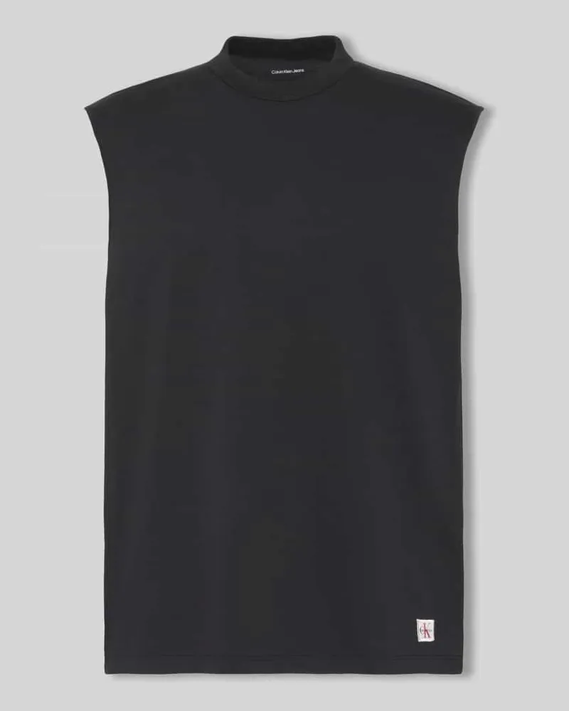 Calvin Klein Relaxed Fit Tanktop aus reiner Baumwolle Black