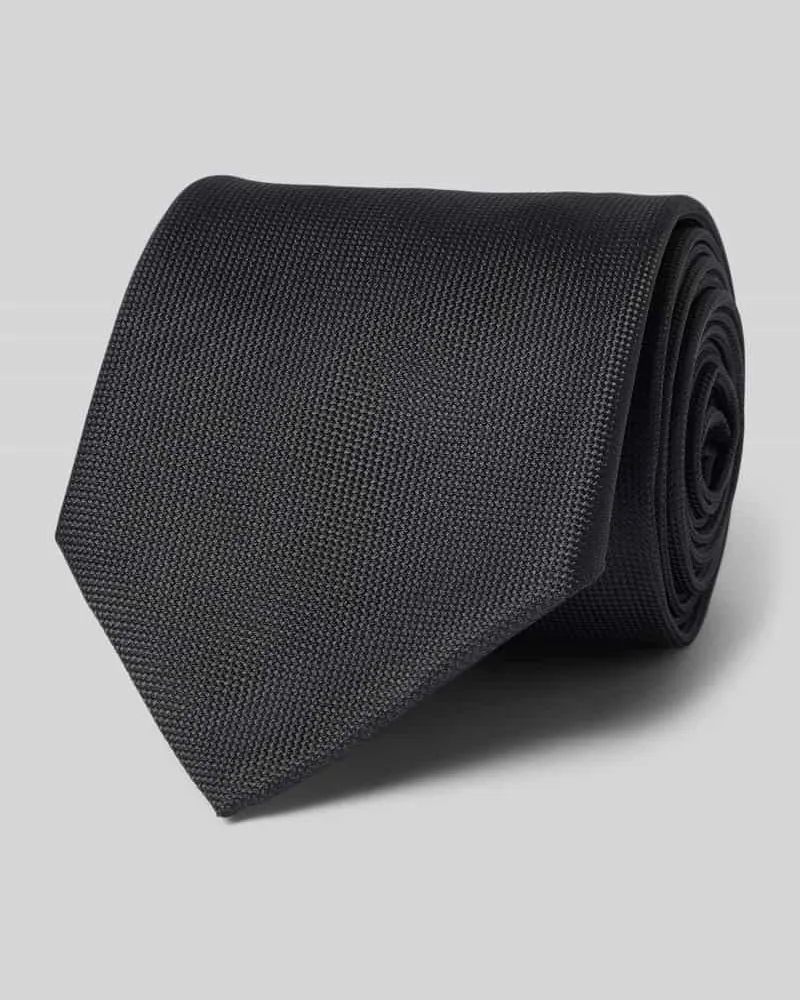HUGO BOSS Krawatte aus Seide-Mix Modell 'H-Tie 7,5 CM-262 Black
