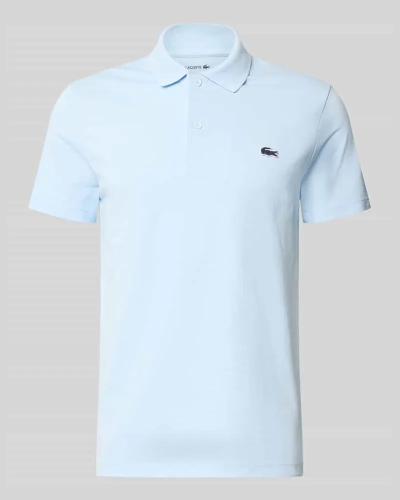 Lacoste Regular Fit Poloshirt aus Baumwoll-Mix Hellblau