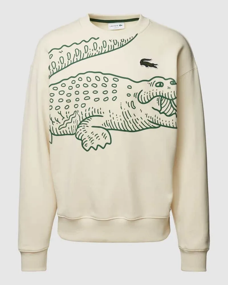 Lacoste Sweatshirt mit Label-Print 