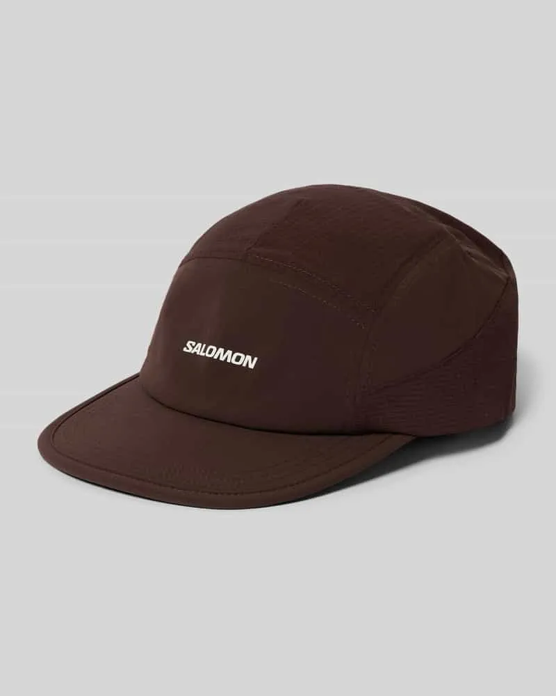 Salomon Basecap mit Logo-Print Modell 'SENSE AERO Dunkelbraun