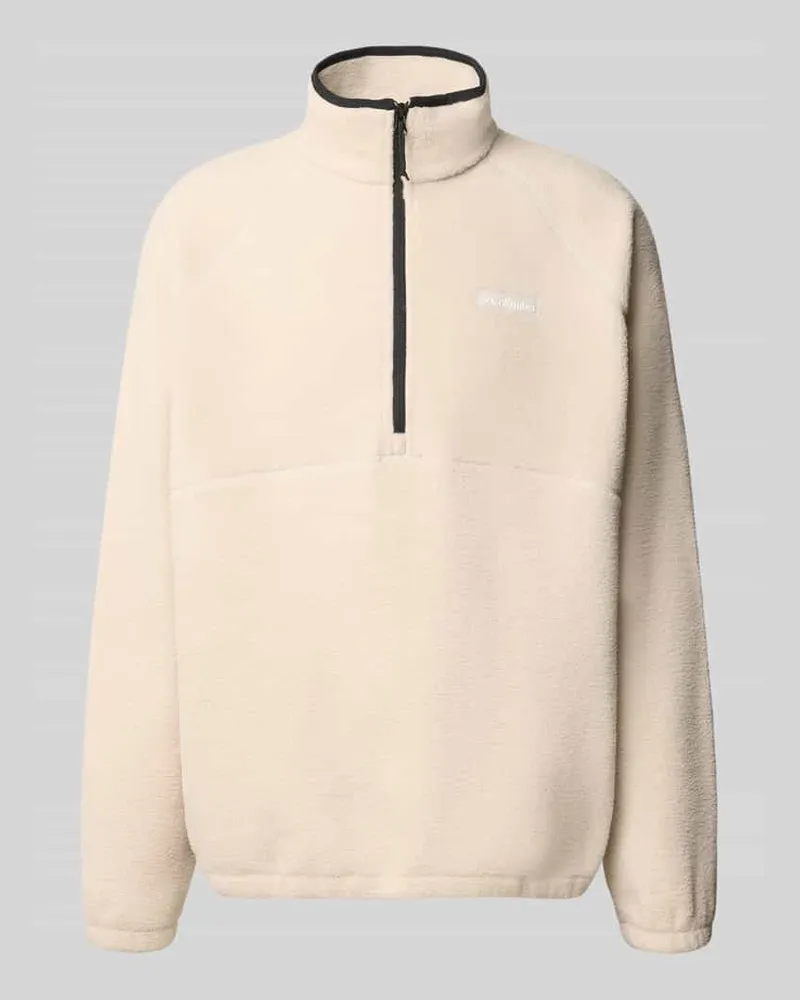 Columbia Sportswear Company Fleecepullover mit Logo-Patch Modell 'Timber Crest™ MTR Stein