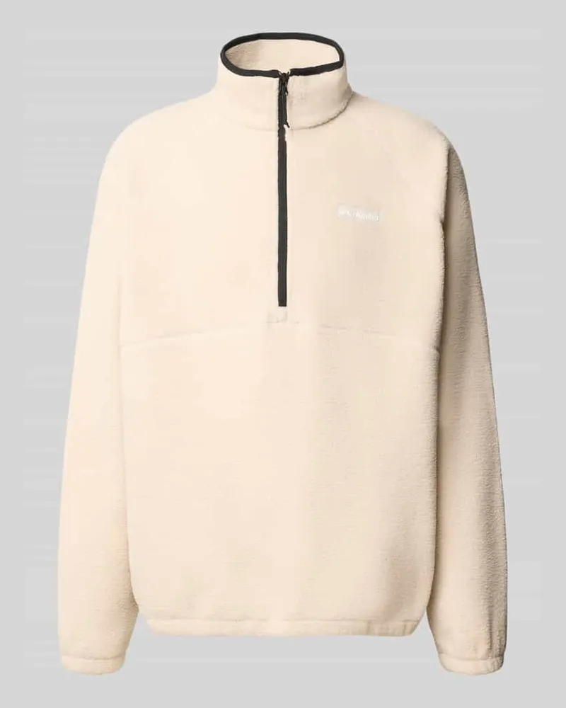 Columbia Sportswear Company Fleecepullover mit Logo-Patch Modell 'Timber Crest™ MTR Stein