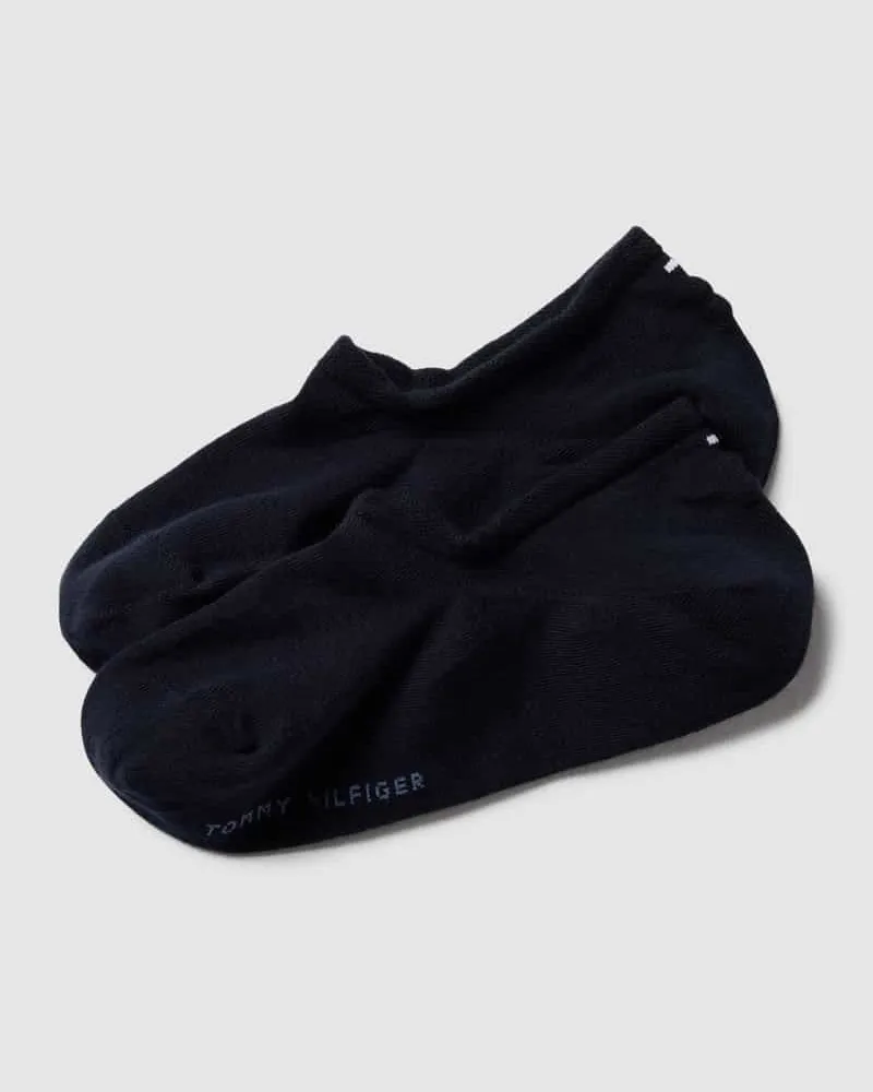 Tommy Hilfiger Sneakersocken mit Label-Detail im 2er-Pack Marine