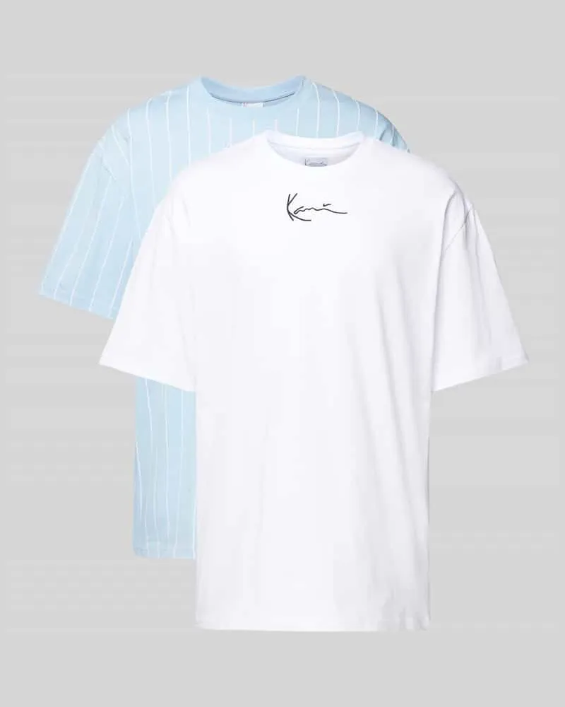 Karl Kani T-Shirt mit Label-Stitching 