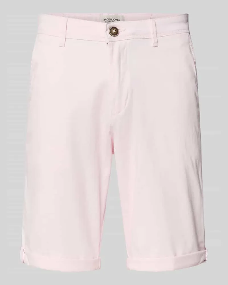 Jack & Jones Straight Fit Shorts mit Eingrifftaschen Modell 'Bowie Hellrosa