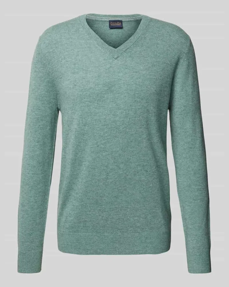 Christian Berg Wollpullover mit V-Ausschnitt und Kaschmir-Anteil 