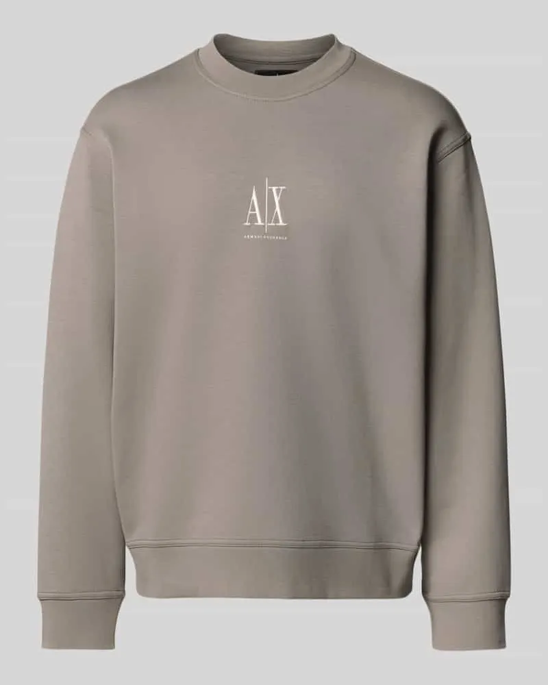 Armani Exchange Sweatshirt mit Label-Stitching 