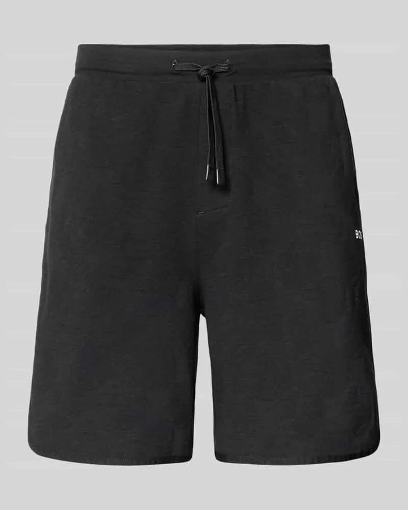 HUGO BOSS Regular Fit Shorts aus Baumwoll-Mix Modell 'JT_Member Short Black