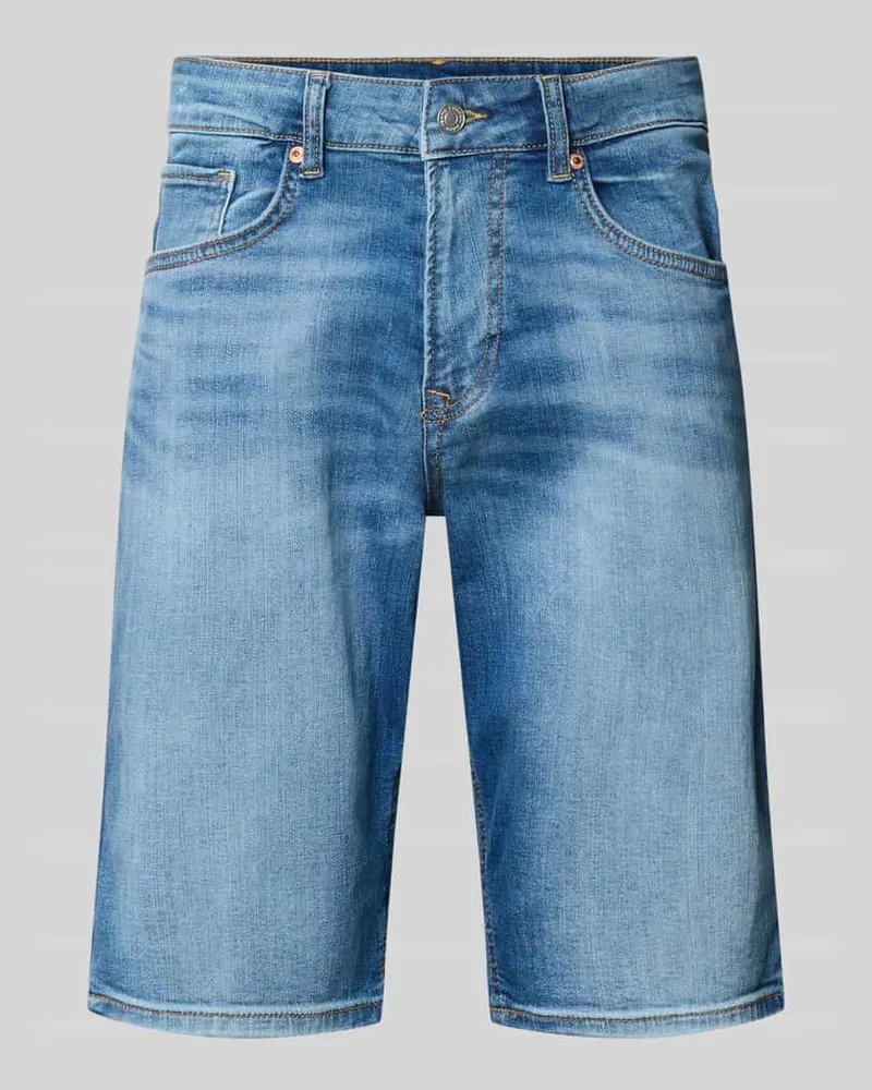 Pepe Jeans Regular Fit Jeansshorts aus Baumwoll-Mix Modell 'CASH Hellblau