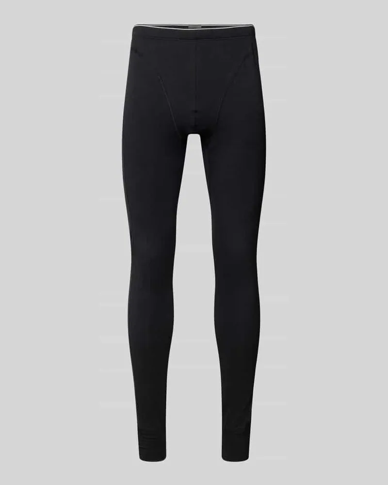 Schiesser Stoffhose mit elastischem Bund Black