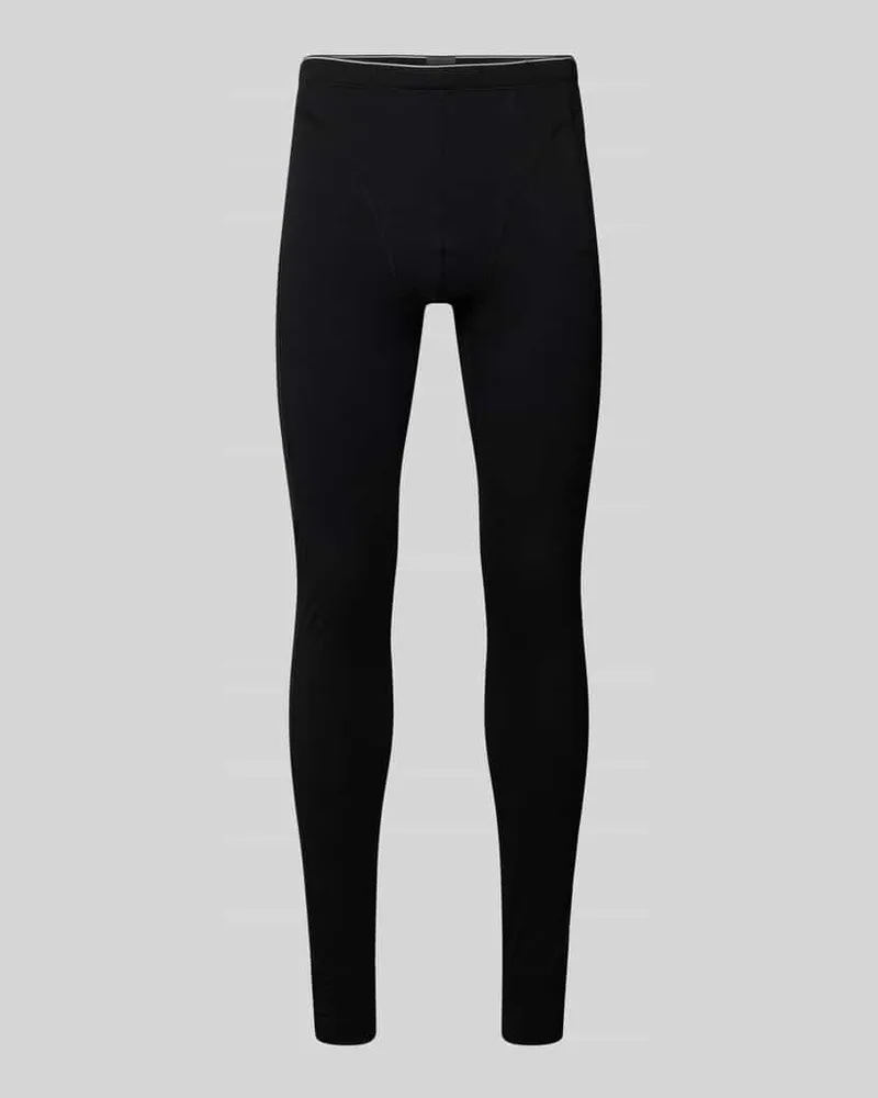 Schiesser Stoffhose mit elastischem Bund Black