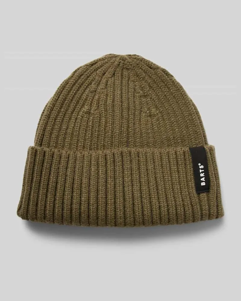 Barts Beanie mit Label-Detail Modell 'SUMTER Oliv