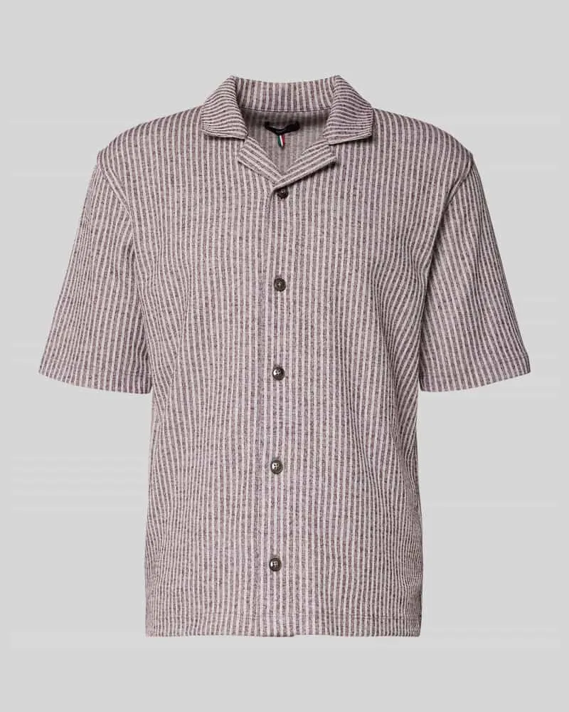 cinque Regular Fit Freizeithemd mit Reverskragen Modell 'ARIO Lila