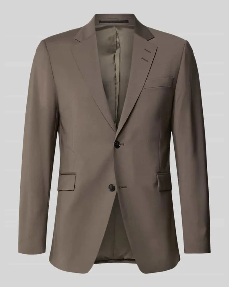 Tiger of Sweden 2-Knopf-Sakko mit Reverskragen Schlamm