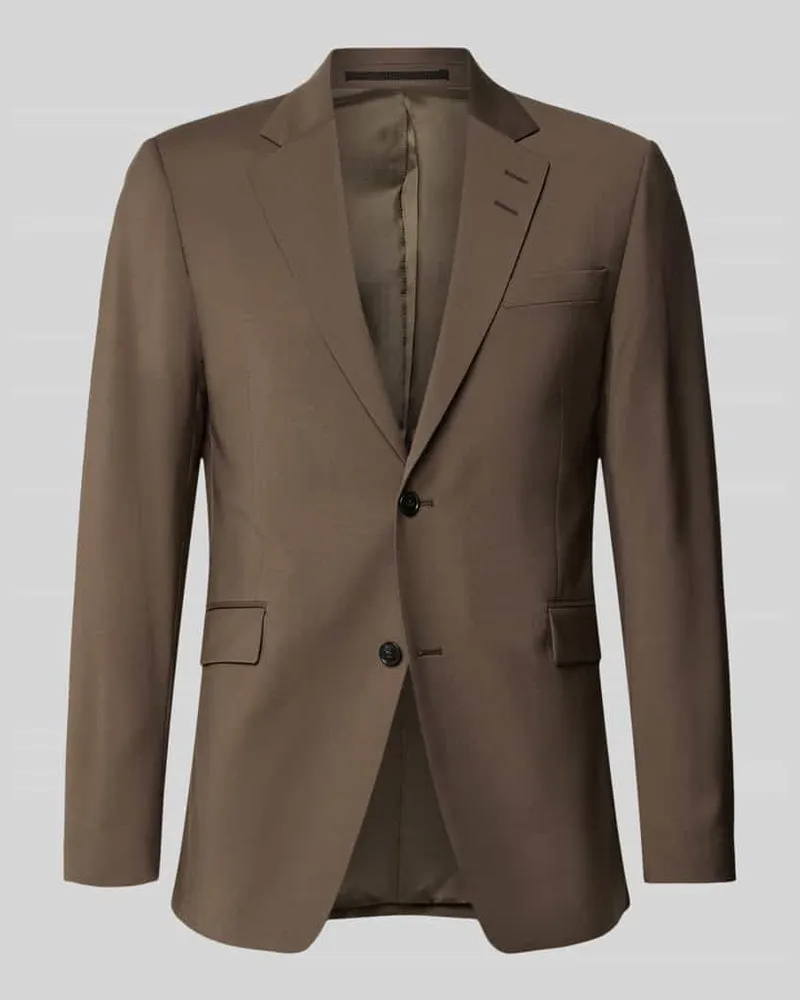 Tiger of Sweden 2-Knopf-Sakko mit Reverskragen Schlamm