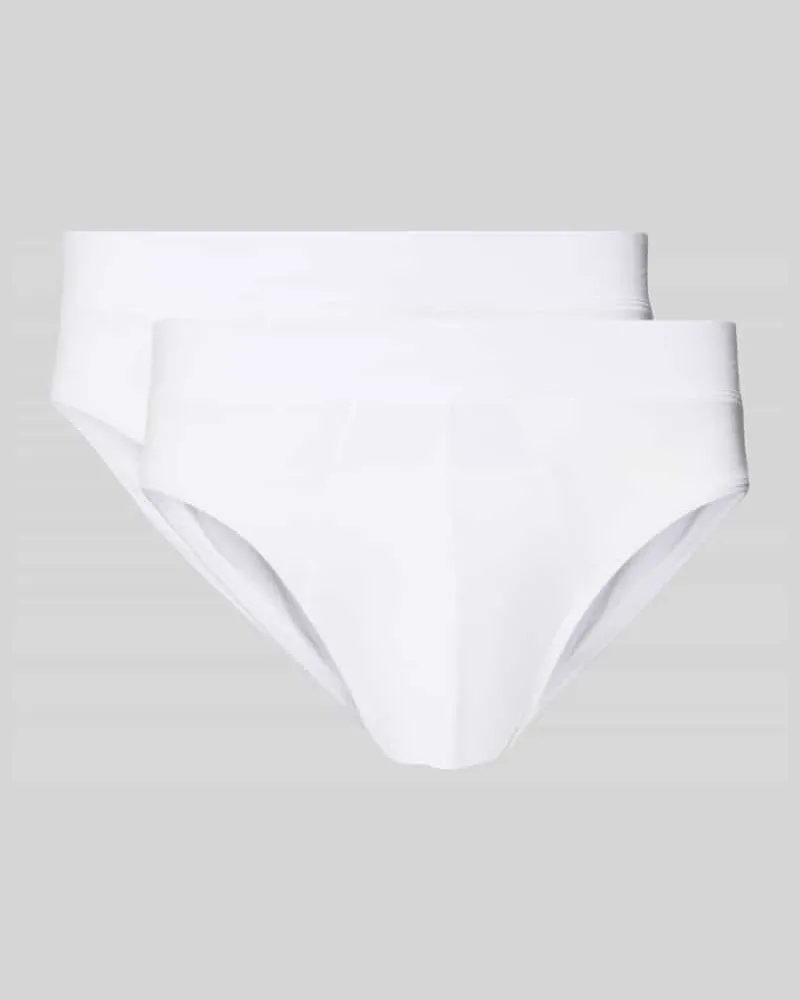 Christian Berg Slip mit elastischem Bund im 3er-Pack Weiss