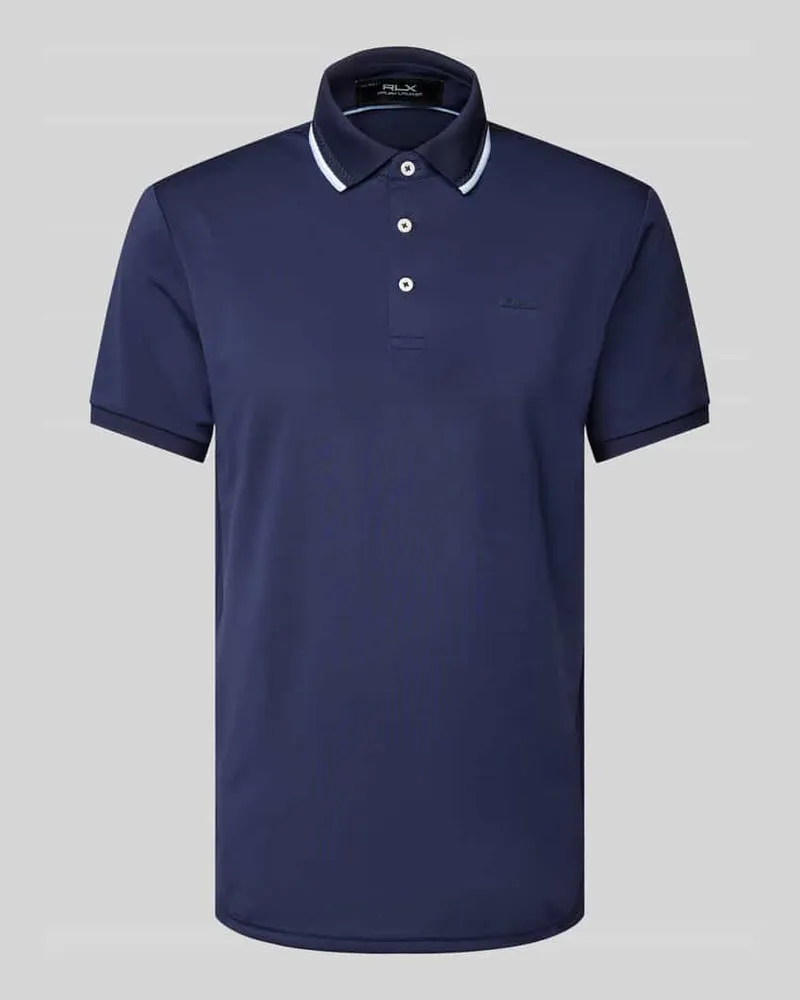 Ralph Lauren Slim Fit Poloshirt mit Label-Patch Marine