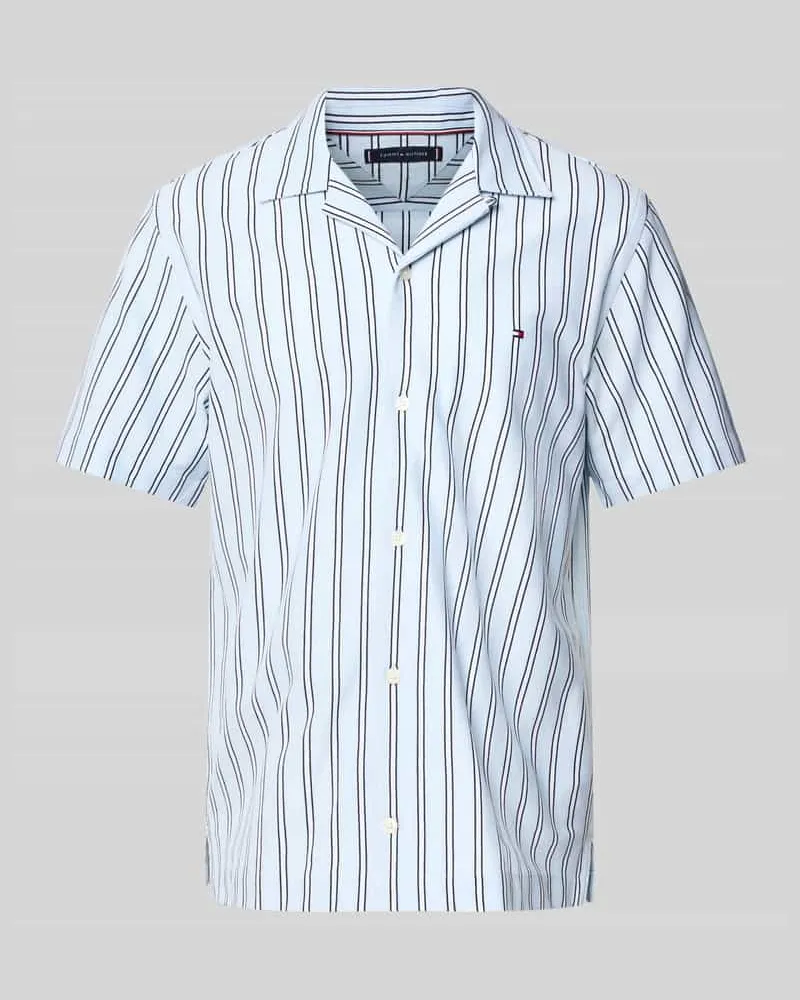 Tommy Hilfiger Regular Fit Freizeithemd mit Streifen Hellblau