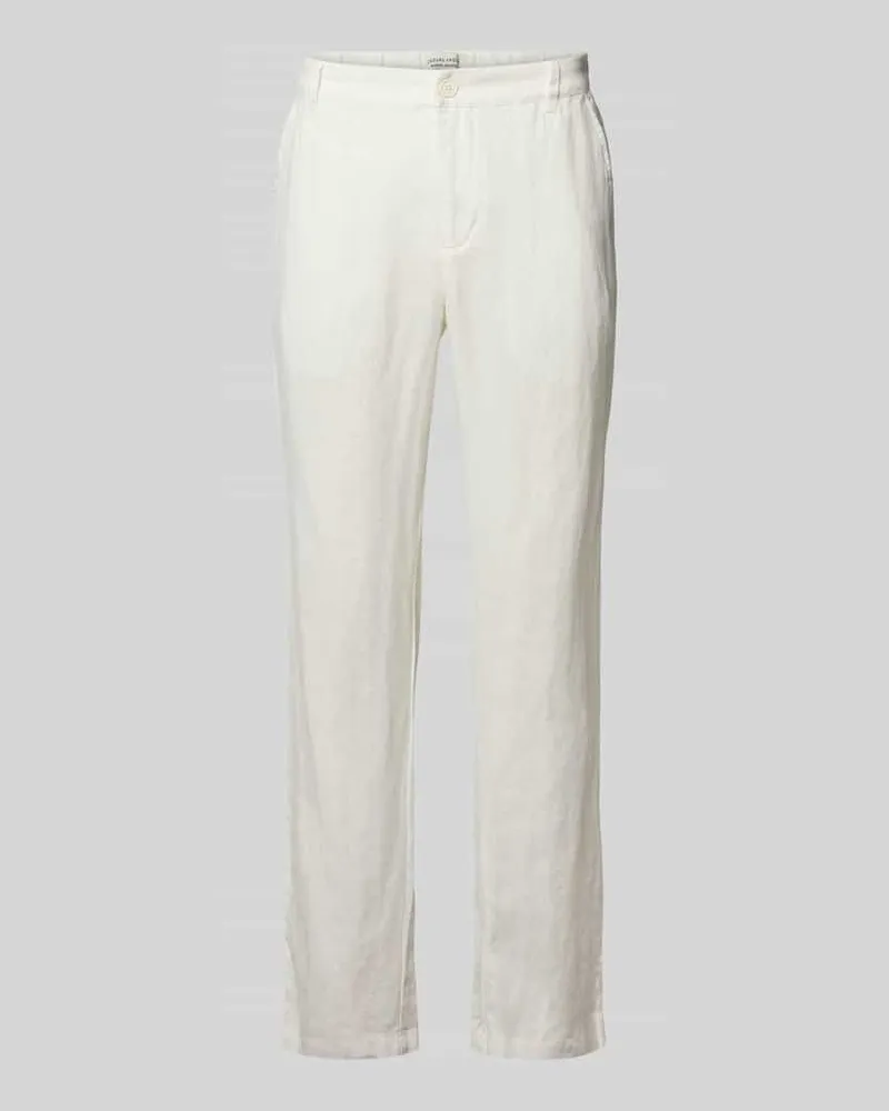 Casual Friday Leinenhose mit Eingrifftaschen Modell 'Pandrup Offwhite