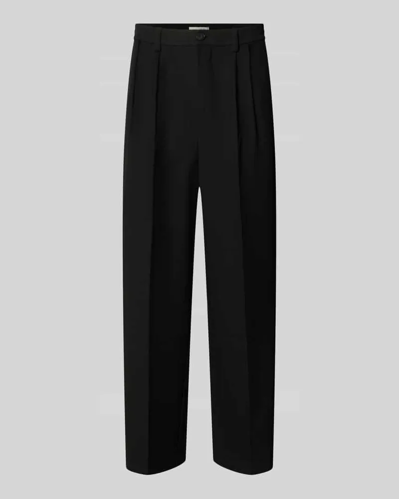 Casual Friday Straight Fit Hose mit Viskose-Anteil Modell 'Grant Black