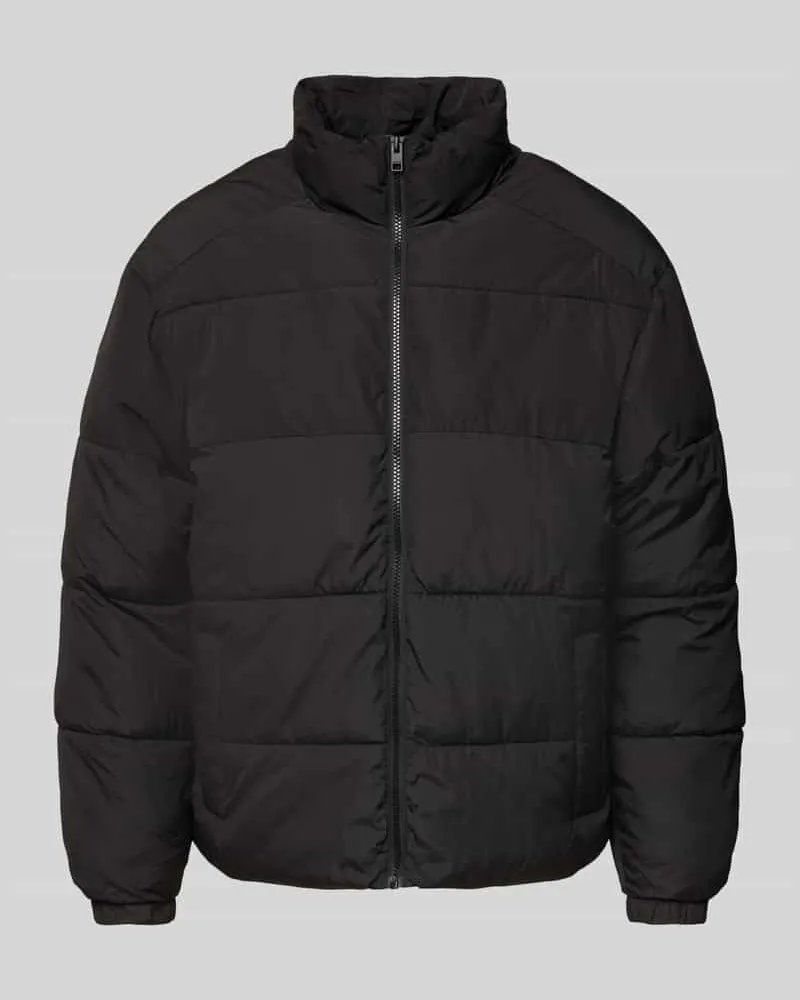 Jack & Jones Steppjacke mit Stehkragen Modell 'MAZE Black