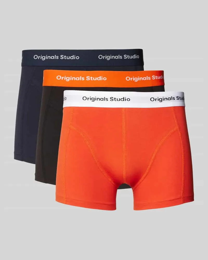 Jack & Jones Trunks mit elastischem Label-Bund Modell 'VESTERBRO' im 3er-Pack 