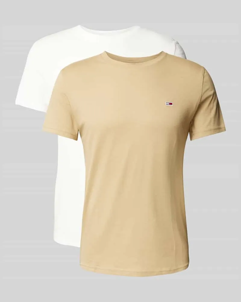 Tommy Hilfiger Slim Fit T-Shirt mit Logo-Stitching 