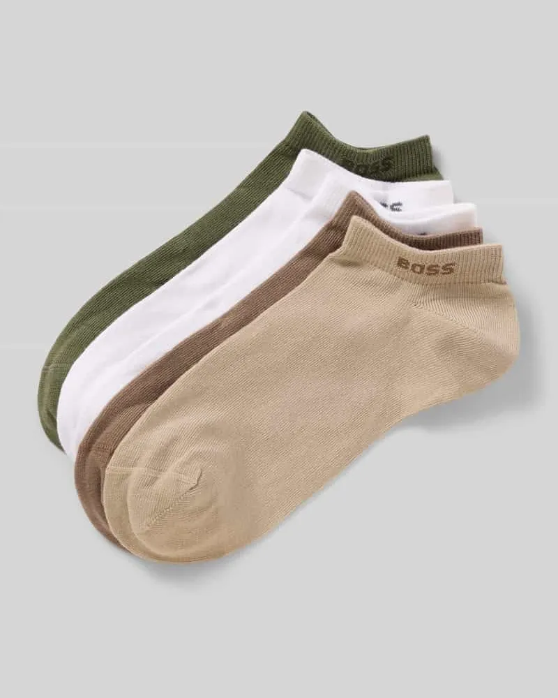 HUGO BOSS Sneakersocken im 5-er-Multipack mit Logo-Detail Taupe
