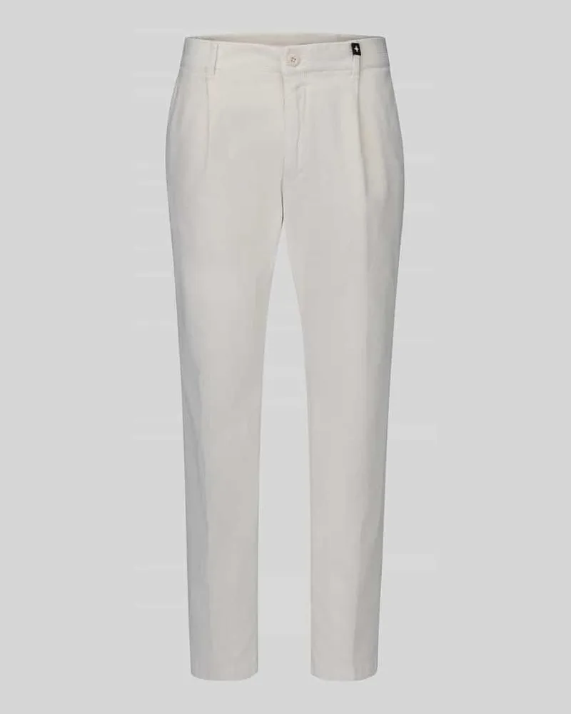 Strellson Relaxed Fit Cordhose aus Baumwoll-Mix Modell 'Lui_2V-D Offwhite