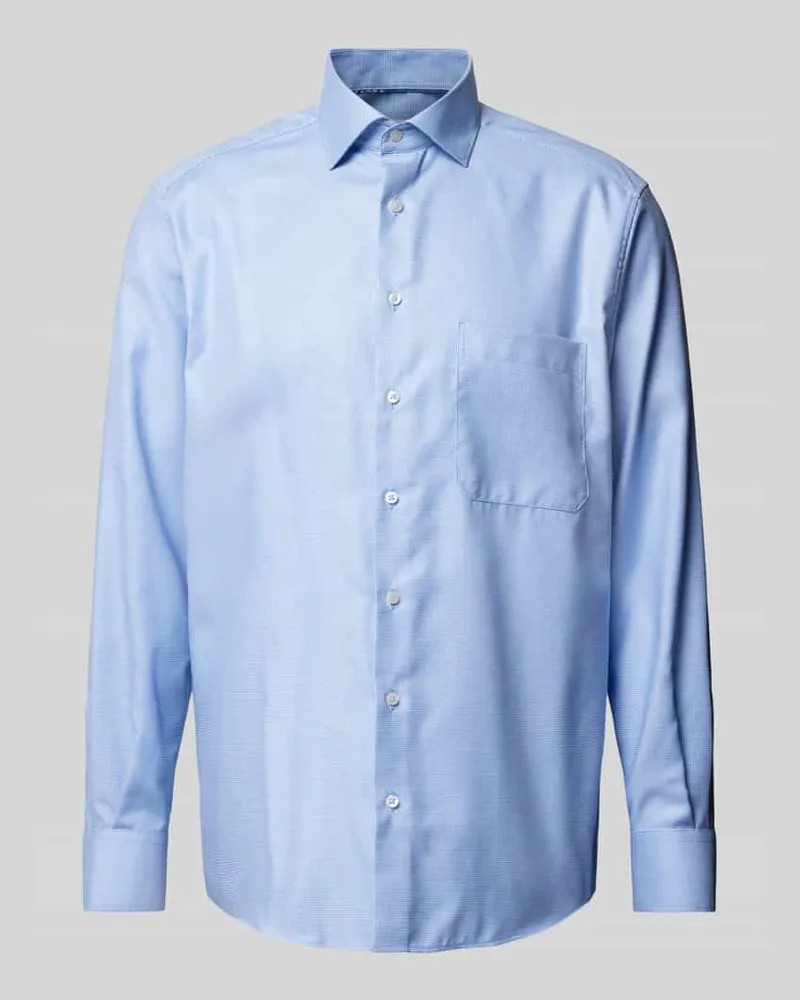 Eterna Comfort Fit Business-Hemd mit Kentkragen Bleu