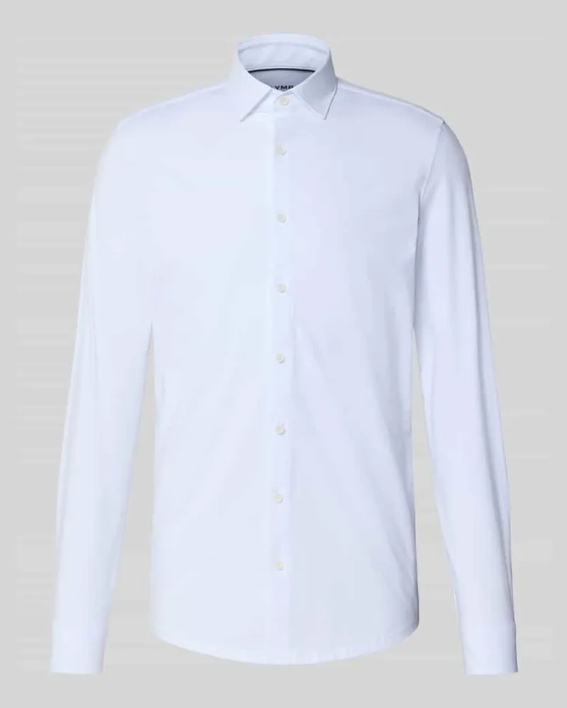 Olymp Super Slim Business-Hemd mit Kentkragen Weiss