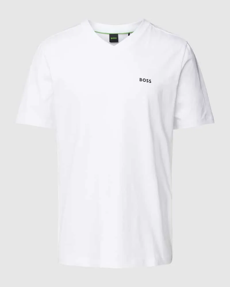 HUGO BOSS T-Shirt mit V-Ausschnitt 