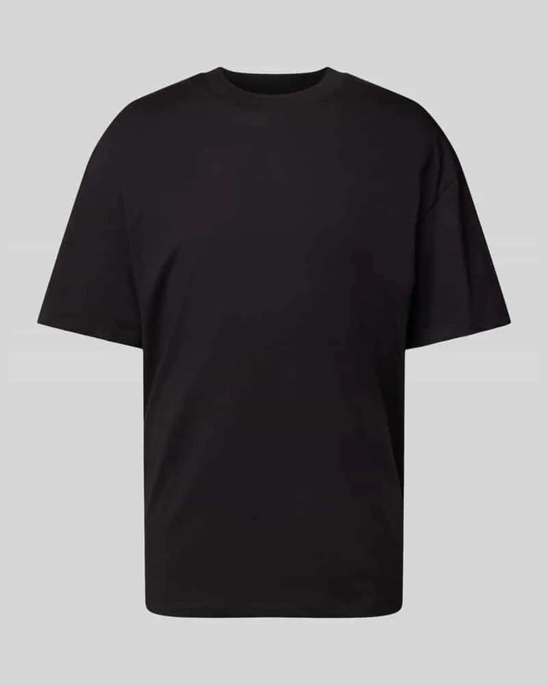Jack & Jones T-Shirt mit geripptem Rundhalsausschnitt Modell 'BRADLEY Black