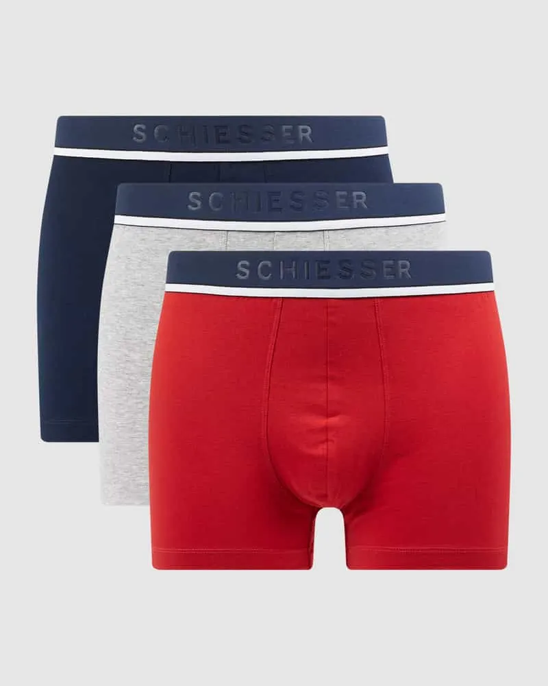Schiesser Trunks mit Stretch-Anteil im 3er-Pack 
