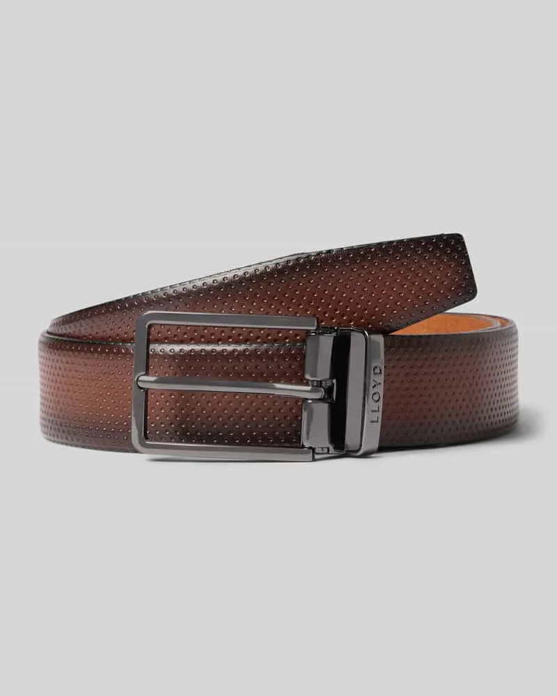 Lloyd Belts Ledergürtel mit Dornschließe Mittelbraun