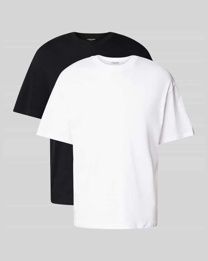 Jack & Jones T-Shirt mit Rundhalsausschnitt Modell 'BRADLEY' im 2er-Pack 