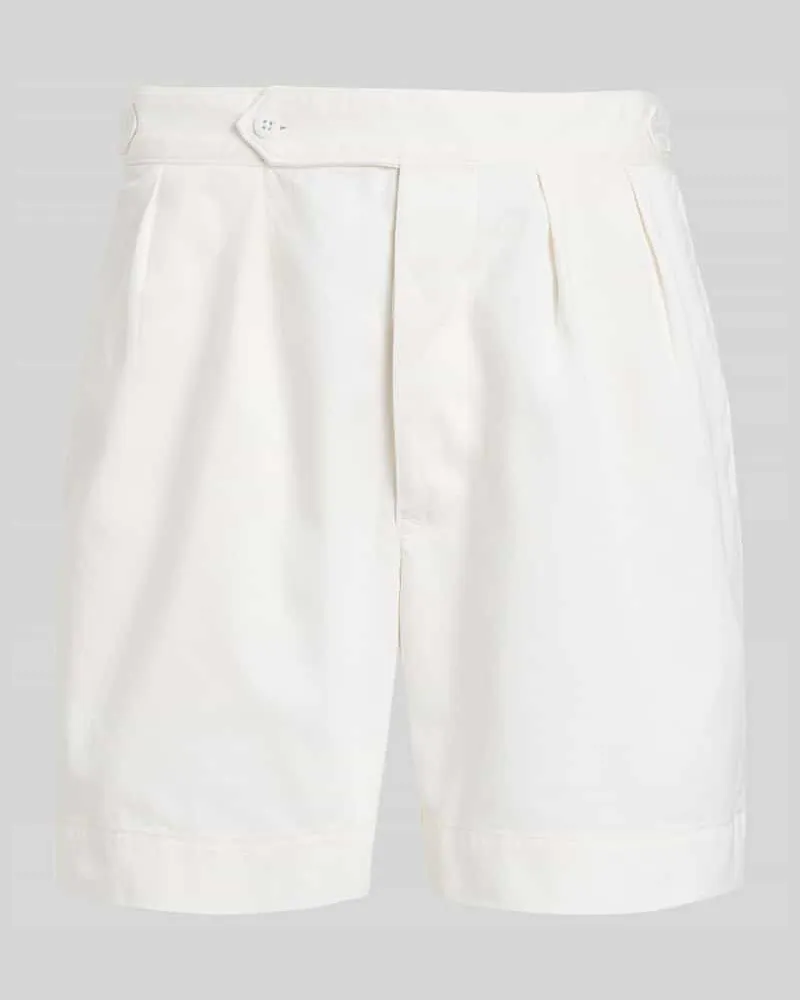 Ralph Lauren Relaxed Fit Bermudas aus reiner Baumwolle Weiss